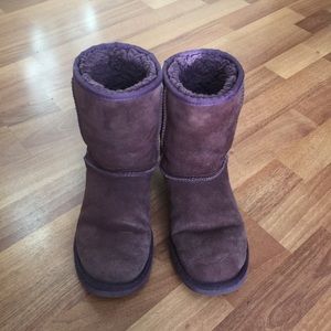 Dark Purple UGG Classic Short Boots